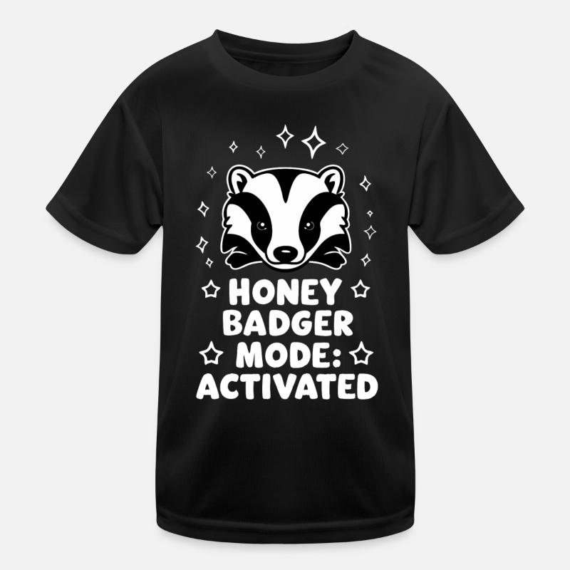 Badger Honey Badger Animal Kids Functional T-Shirt