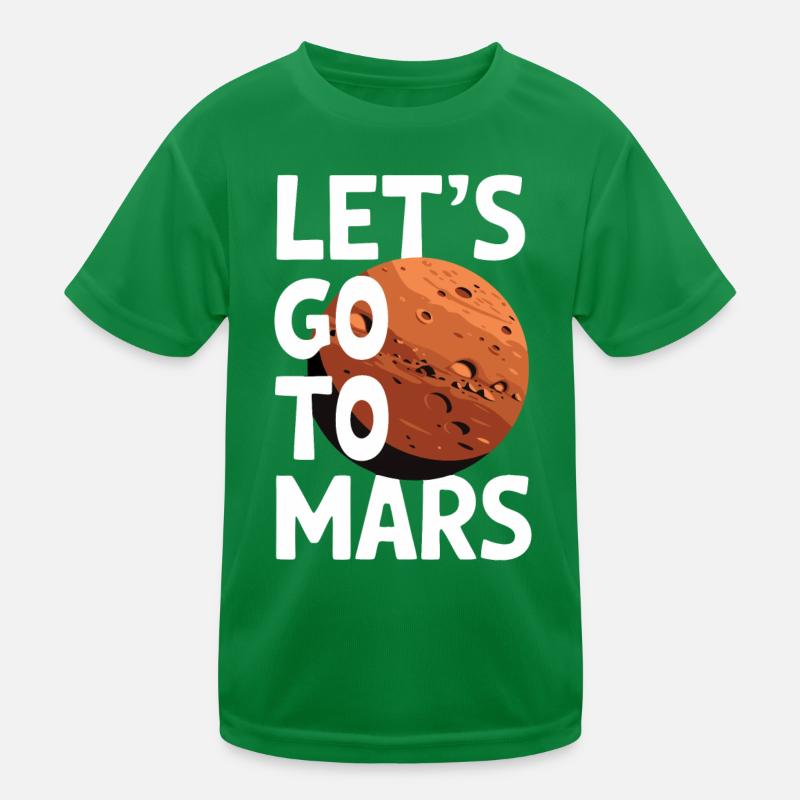 Mars Planète Planète Système Solaire T-shirt sport Enfant