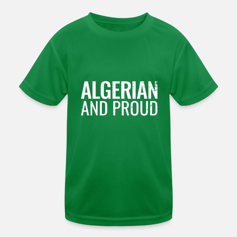 Algerian And Proud Algerisch Algerier Kids Functional T-Shirt