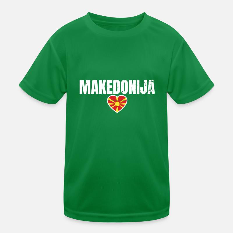Macedonia North Macedonia Macedonian Kids Functional T-Shirt