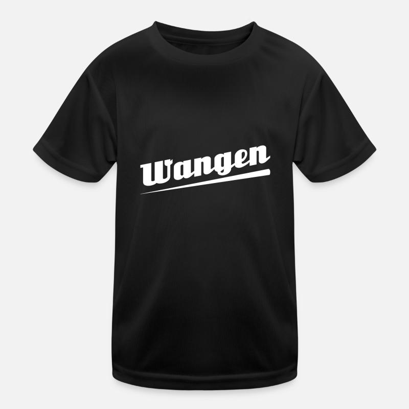 Wangen - Textdesign mit Stadtnamen Kinder Funktions-T-Shirt