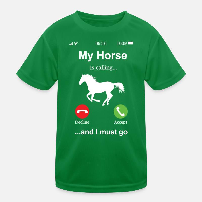 Cheval cavalier cavalier idée cadeau drôle T-shirt sport Enfant