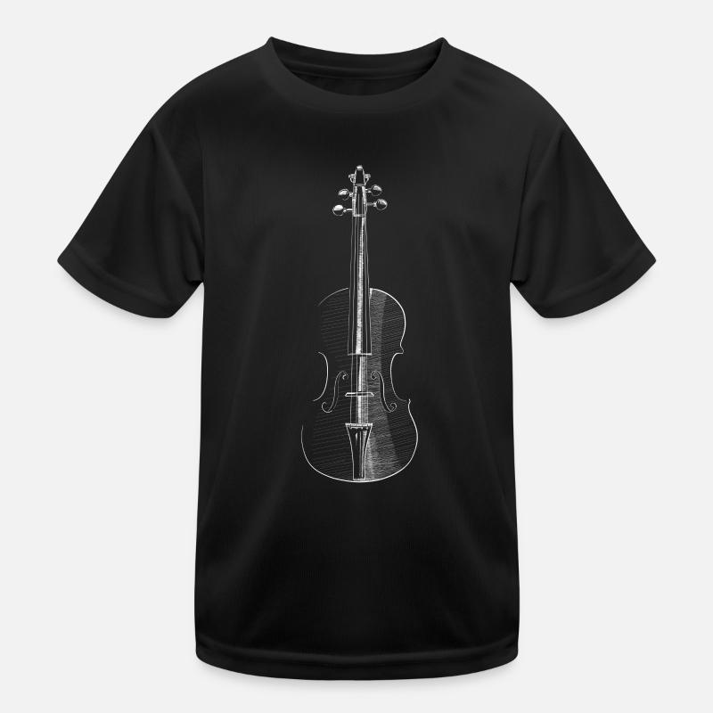 Geige Kinder Funktions-T-Shirt