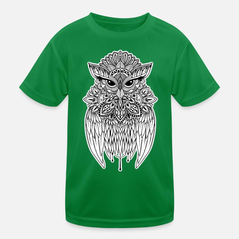 Eule die Wächterin Kinder Funktions-T-Shirt