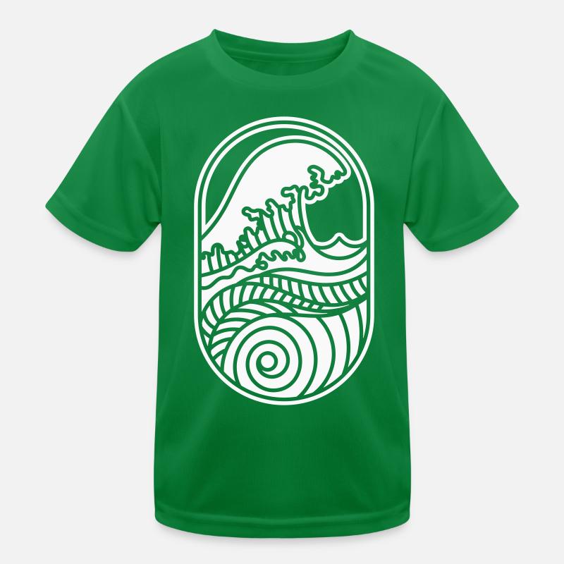 Your New Wave – Coast, Sun & Surf Vibes Kids Functional T-Shirt