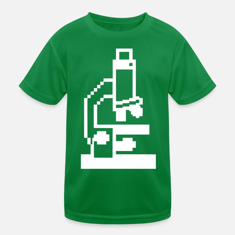 Pixel Microscope 8-Bit Laboratory Kids Functional T-Shirt