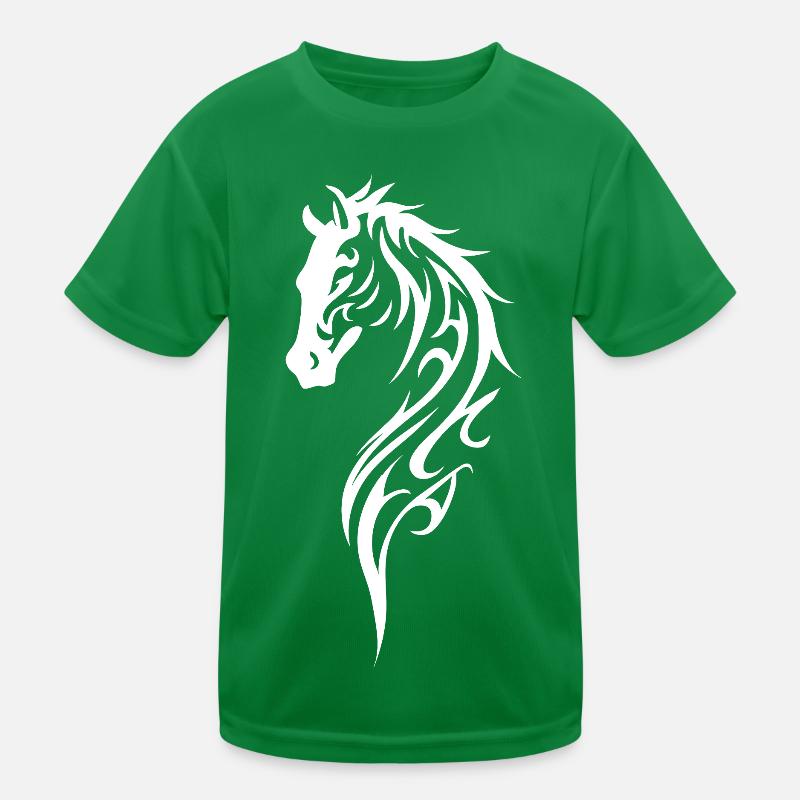 Style de ligne de tête de cheval tribal T-shirt sport Enfant