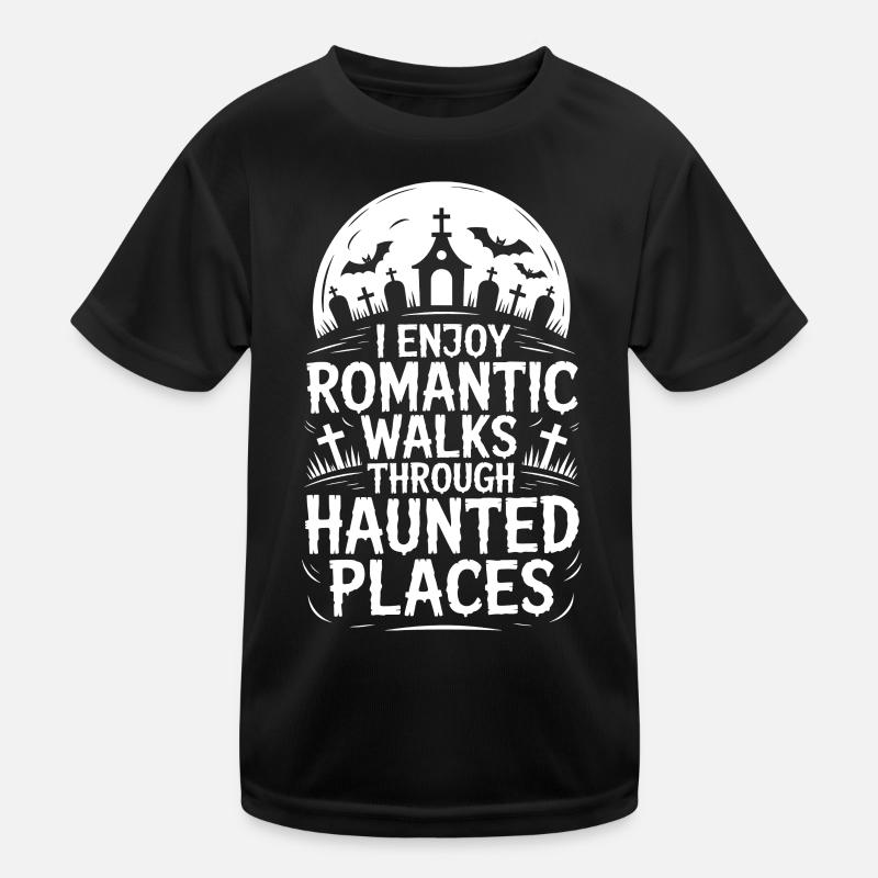 Horror Sprüche Romantisch Lustige Horror Geschenk  Kinder Funktions-T-Shirt