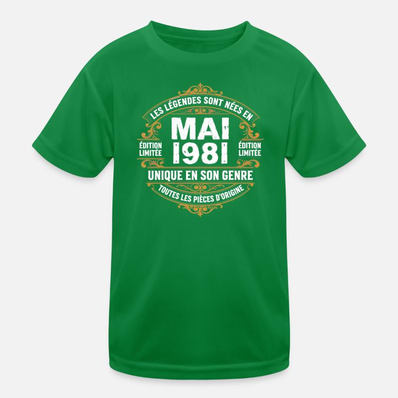 May 1981  T-shirt sport Enfant