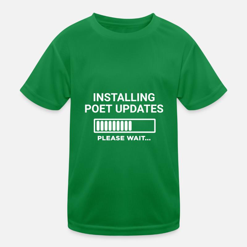 Installing Poet Updates Please Wait Kids Functional T-Shirt