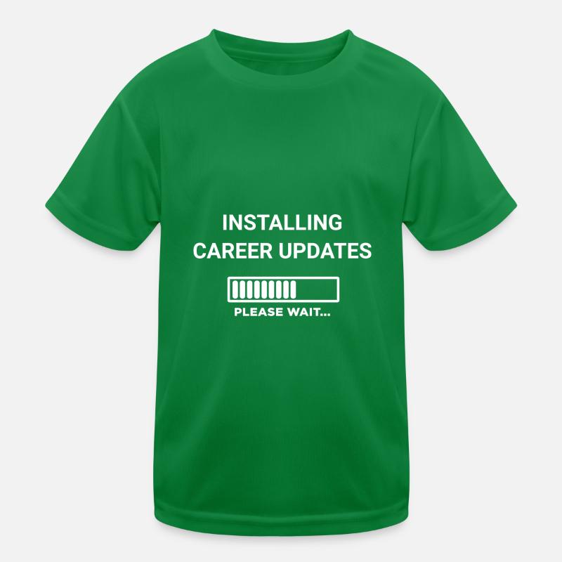 Installing Career Updates Please Wait Kids Functional T-Shirt