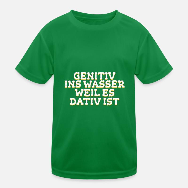 Deutsch Lehrer Humor Schule Geschenk Kinder Funktions-T-Shirt