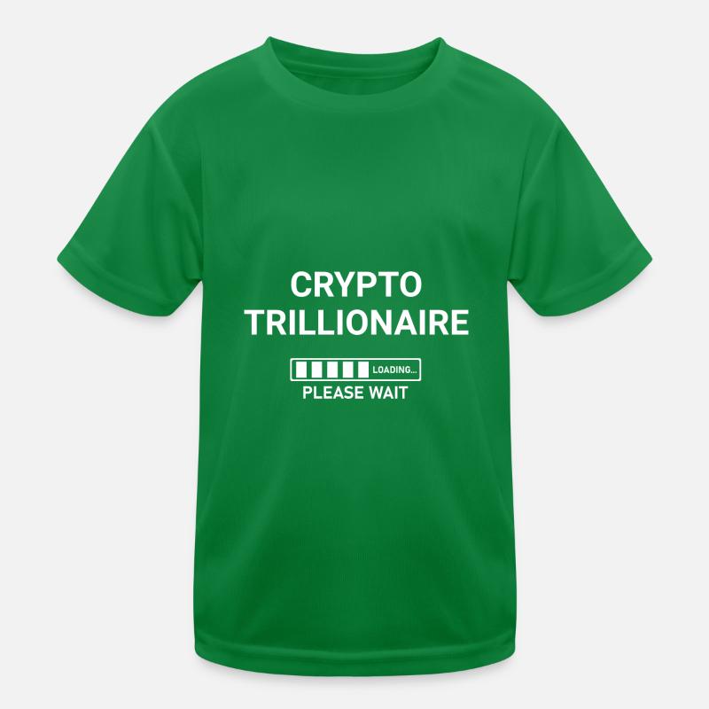 Crypto Trillionaire Loading Please Wait Kids Functional T-Shirt