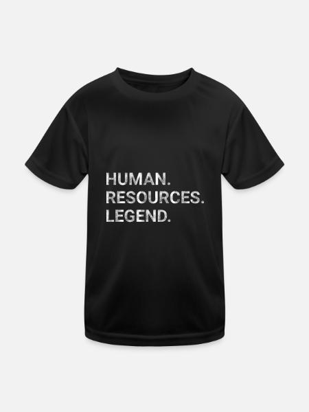 Human resources legend - Kids Functional T-Shirt - black - Front