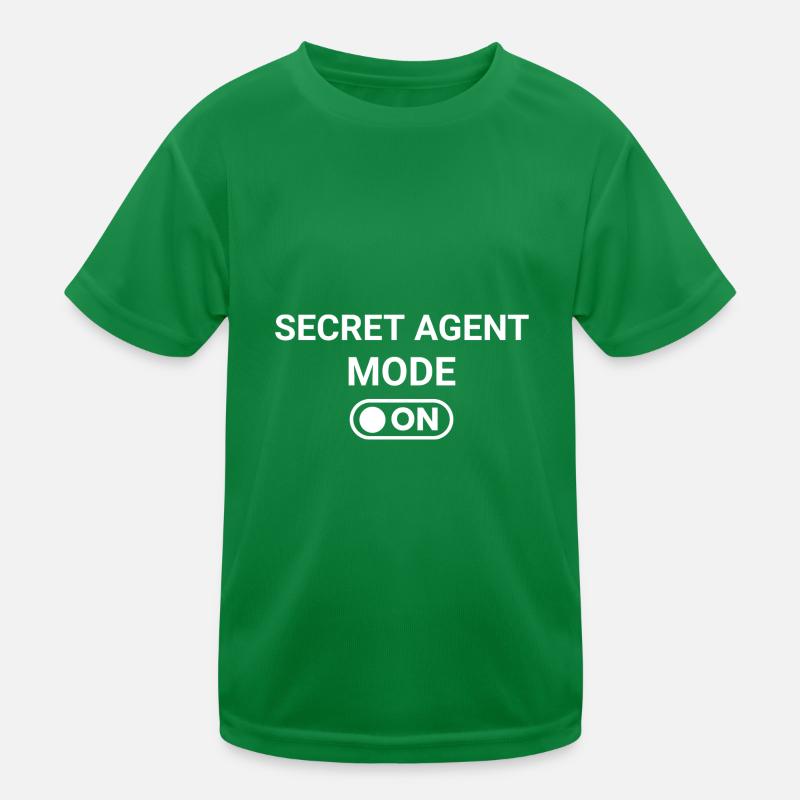 Secret Agent Mode ON Kids Functional T-Shirt