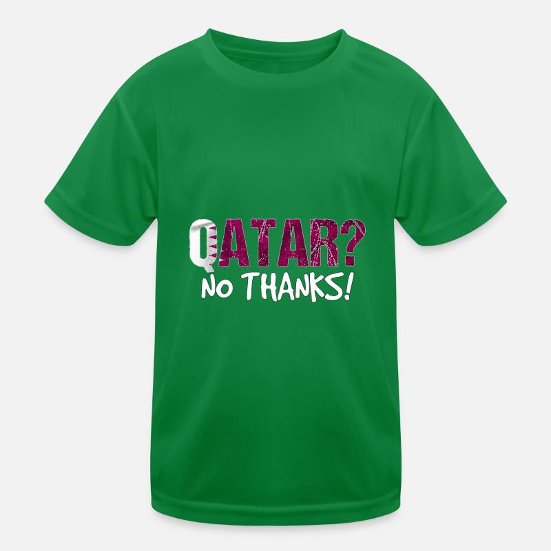 Qatar Boycott Flag Gift Kids Functional T-Shirt