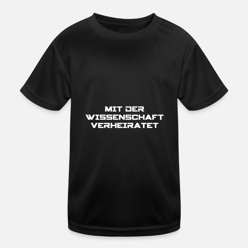 MIT DER WISSENSCHAFT VERHEIRATET Kinder Funktions-T-Shirt