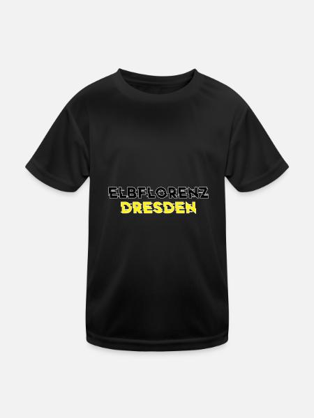 Elbflorenz Dresdner Dresden Geschenk - Kinder Funktions-T-Shirt - Schwarz