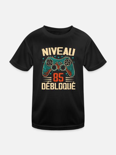 1939 Geschenke zum 85-jährigen Jubiläum, Abenteuer zum 85-jährigen Jubiläum - Kinder Funktions-T-Shirt - Schwarz - Vorne