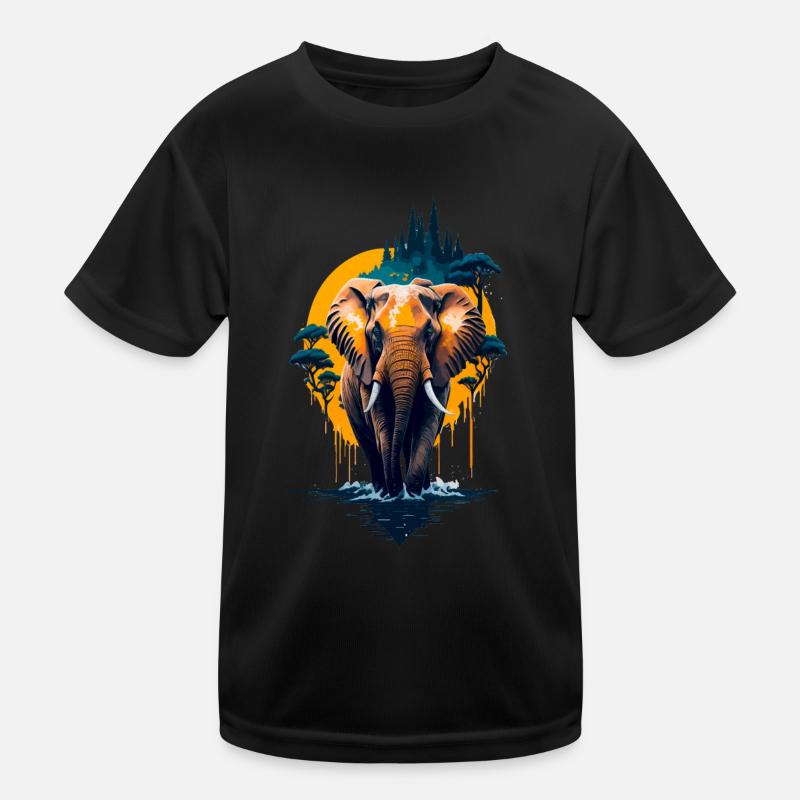 Elefant Kinder Funktions-T-Shirt