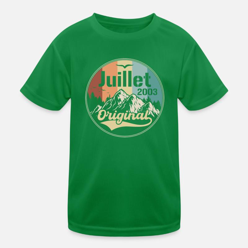 Juli 2003 Jubiläum Juli 2003 Juli Kinder Funktions-T-Shirt