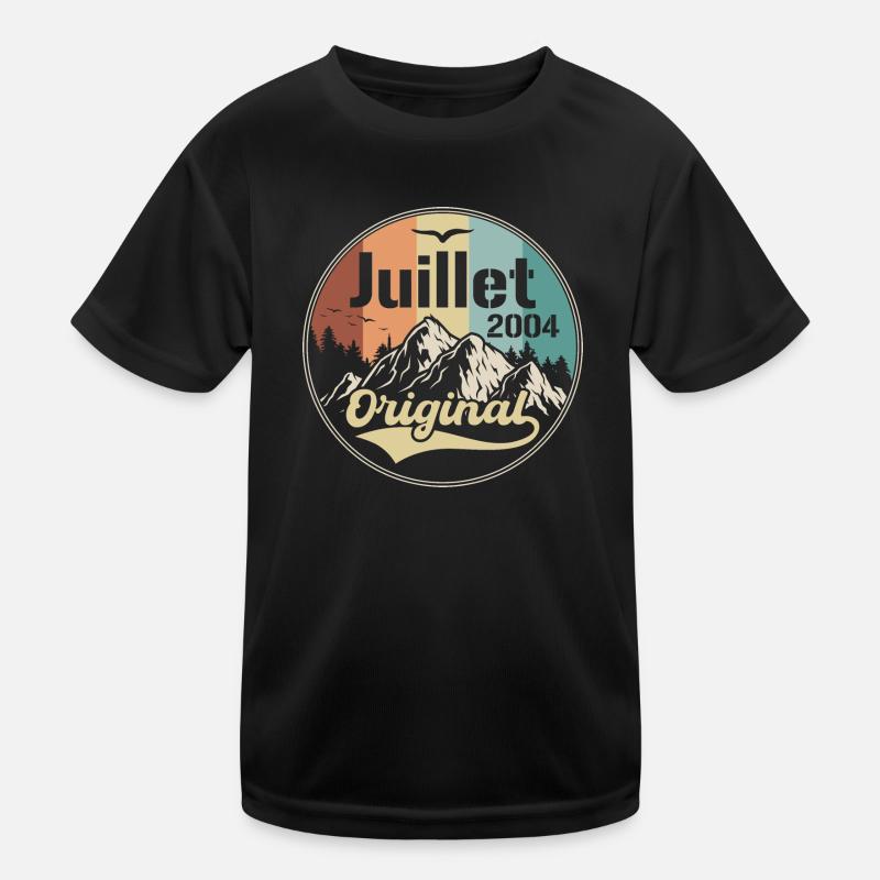 Juli 2004 Jubiläum Juli 2004 Juli Kinder Funktions-T-Shirt