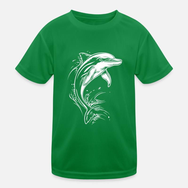 Delfin Kinder Funktions-T-Shirt