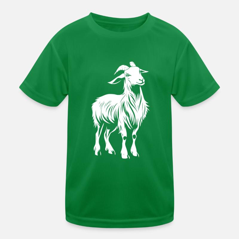 Ziege Goat Kinder Funktions-T-Shirt