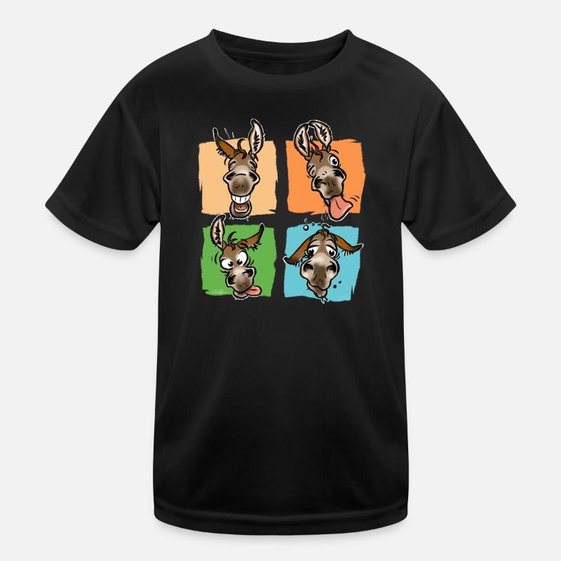 Trombines d'ânes (pour textiles foncés) T-shirt sport Enfant