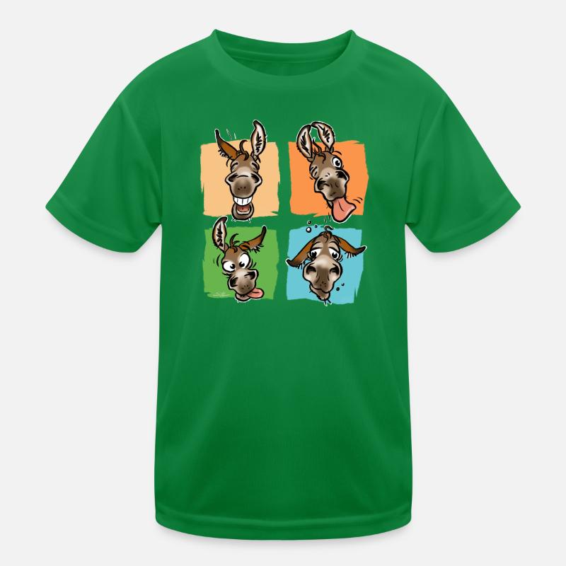 Trombines d'ânes (pour textiles foncés) T-shirt sport Enfant