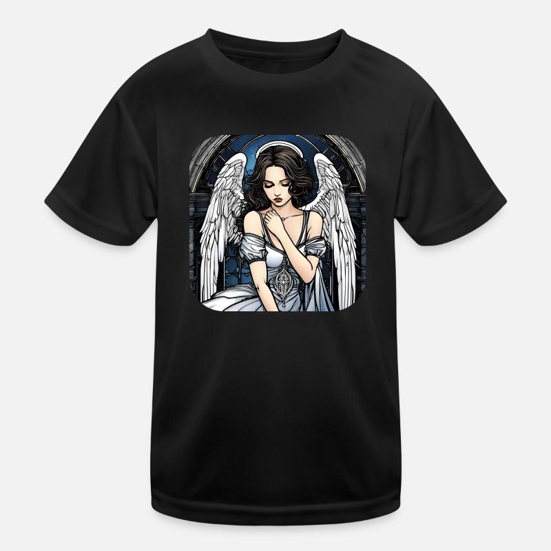 Cooler Gothik Engel III Kinder Funktions-T-Shirt