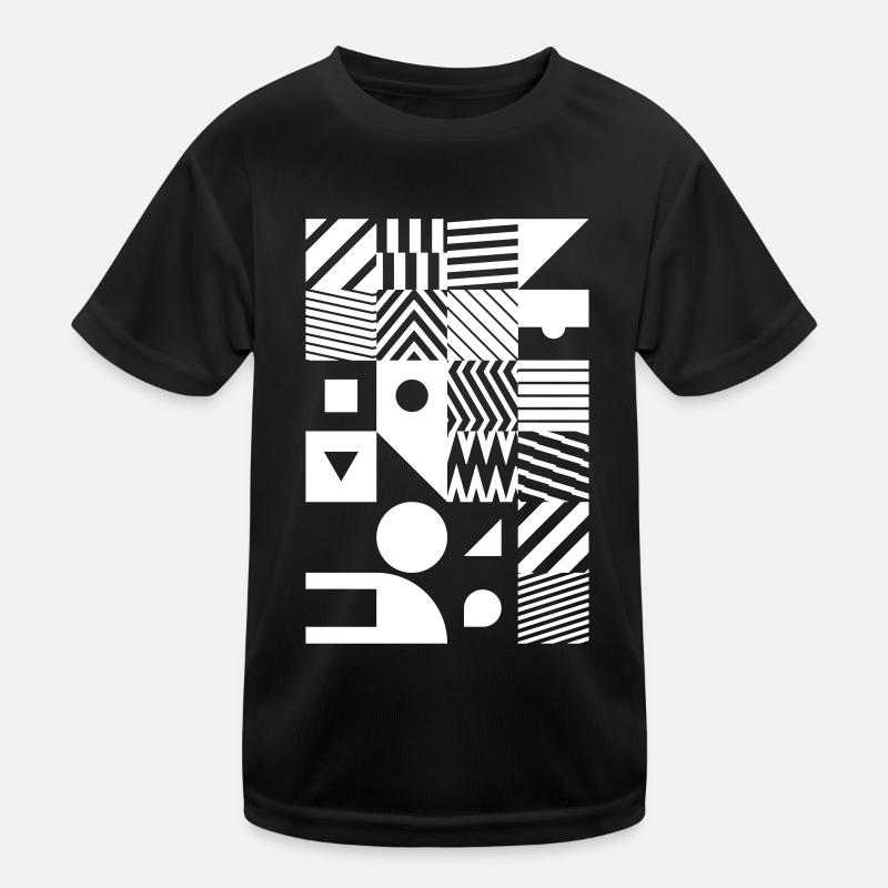 Minimal Muster Abstrakt Kinder Funktions-T-Shirt