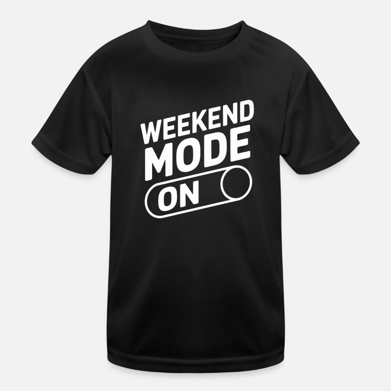 Weekend Mode On Kids Functional T-Shirt