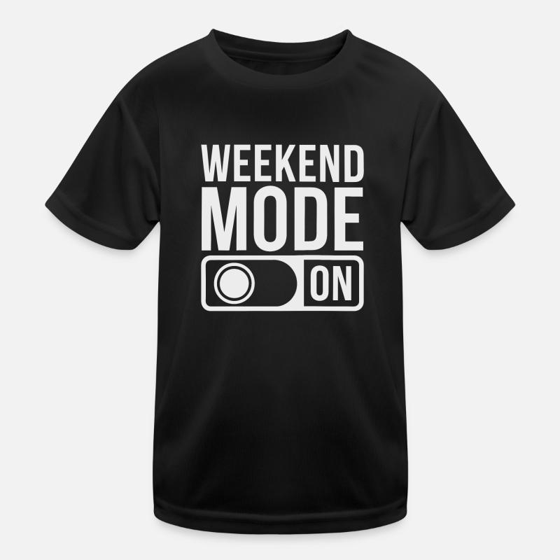 Weekend Mode On Kids Functional T-Shirt