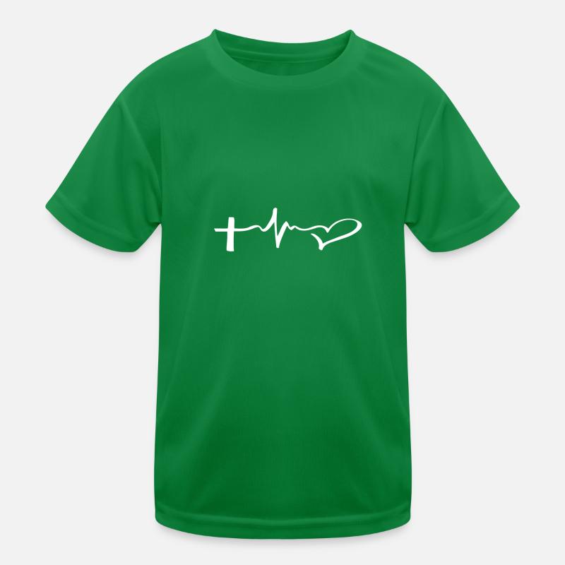 Cross love (white) Kids Functional T-Shirt