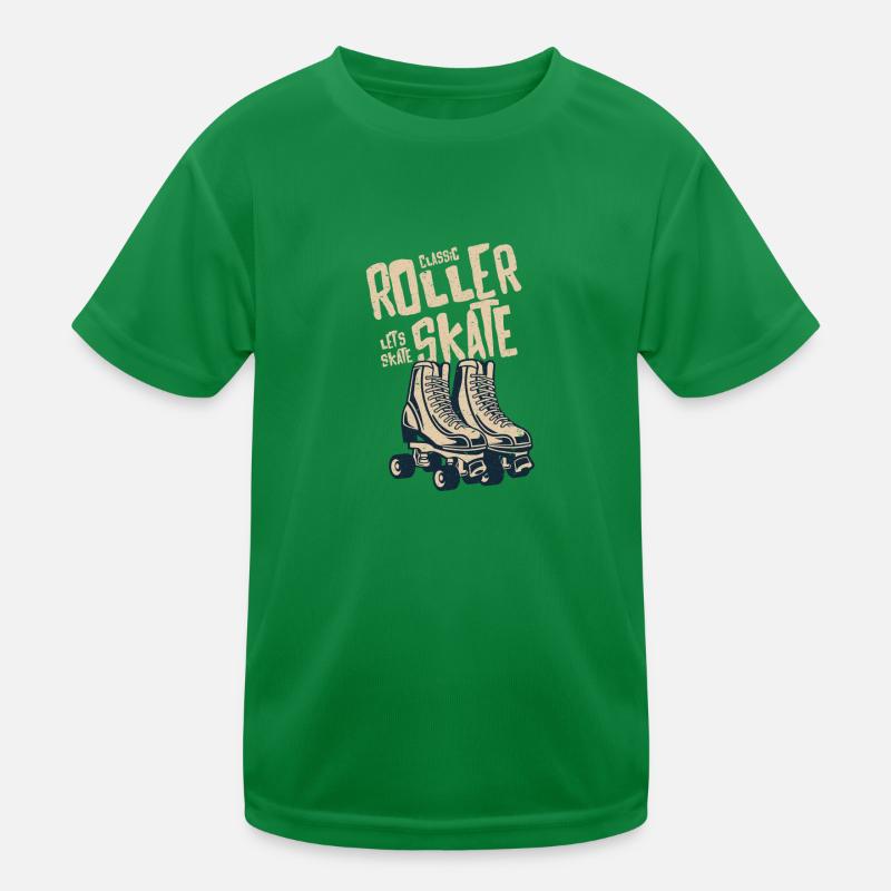 Classic Roller Skates Kids Functional T-Shirt