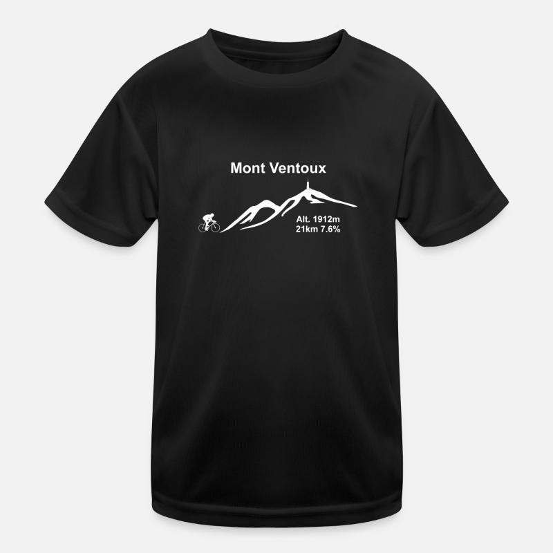 Mont Ventoux - Kids Functional T-Shirt - black