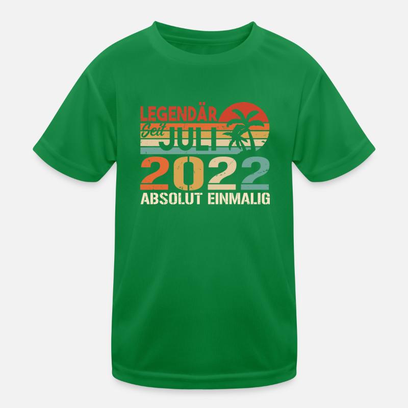 2022 Juli Geboren im Juli 2022 Kinder Funktions-T-Shirt