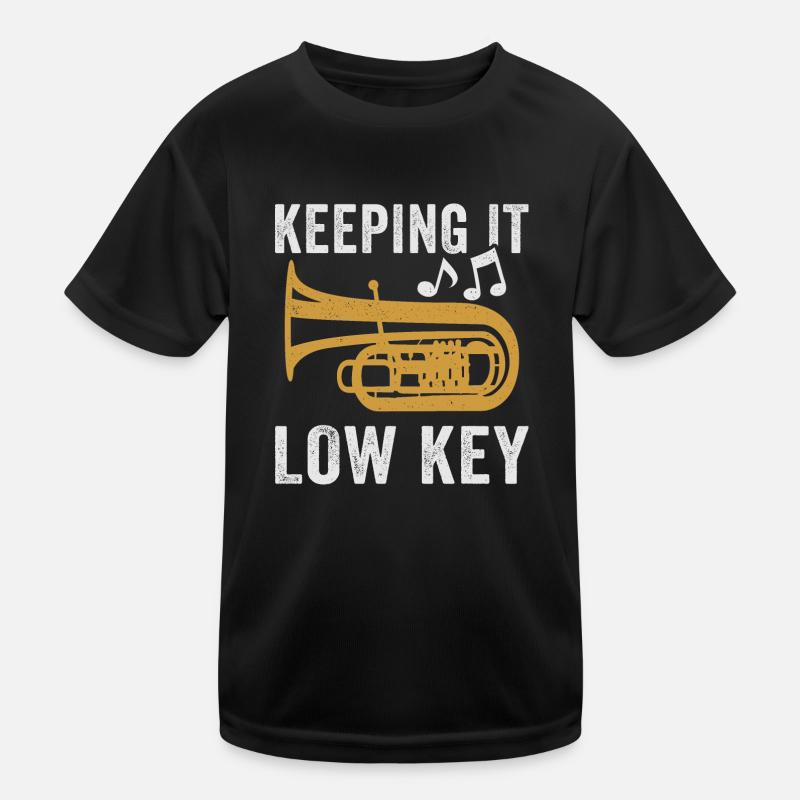Tuba Player Keeping It Low Key Kids Functional T-Shirt