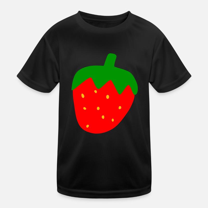 Erdbeere Kinder Funktions-T-Shirt