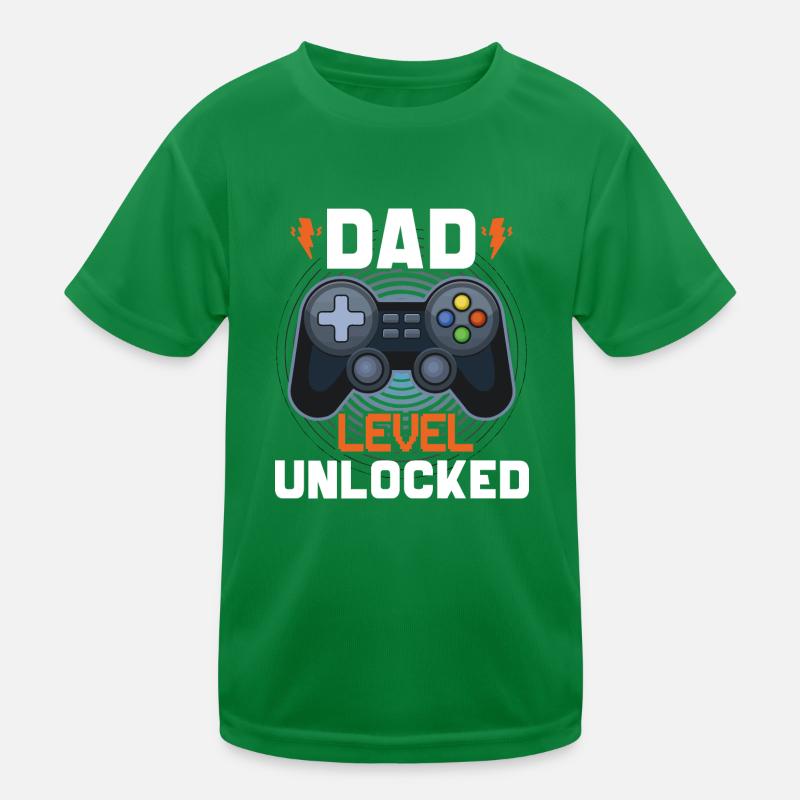 Dad level unlocked T-shirt sport Enfant