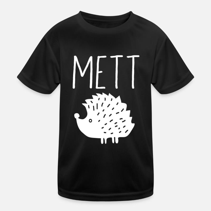 Mettigel Mett Igel Hackfleisch Fleischesser Hackk Kinder Funktions-T-Shirt