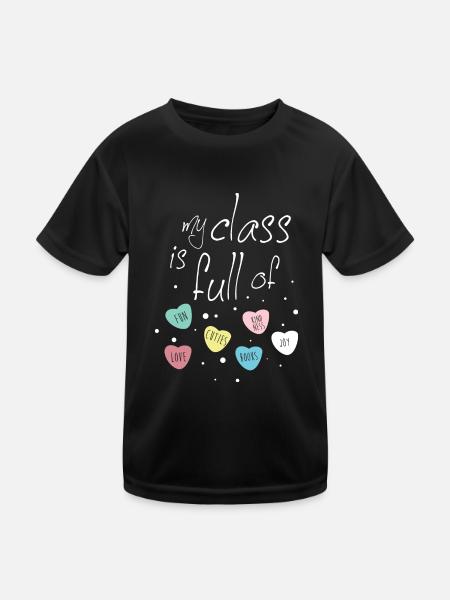Primary school primary school teacher - Kids Functional T-Shirt - black - Front
