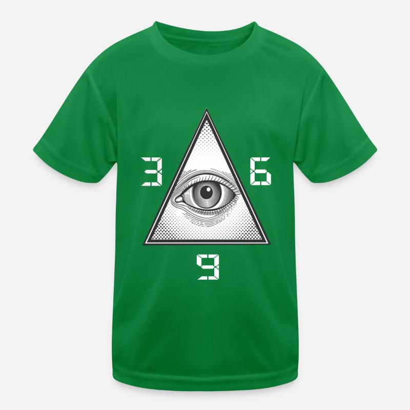 Pyramide All Seeing Eye 369 Kinder Funktions-T-Shirt