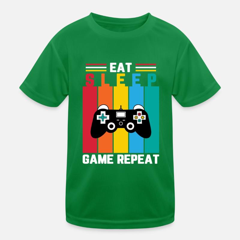 Manger le jeu du sommeil répéter T-shirt sport Enfant