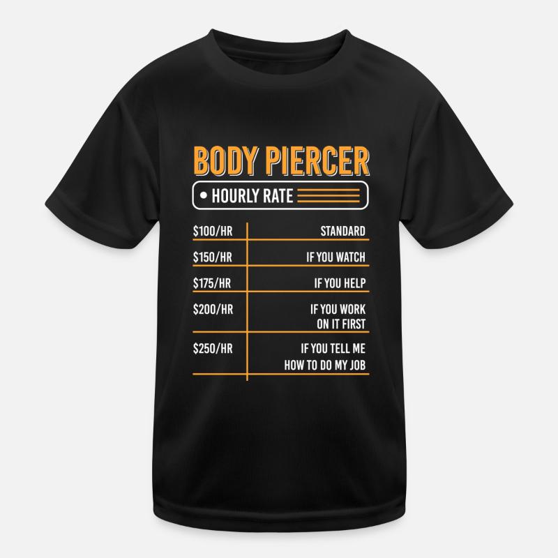 Beruf Piercen Piercingstudio Kinder Funktions-T-Shirt