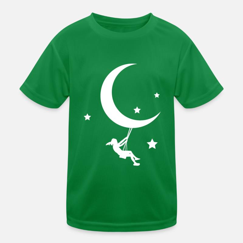 Man in the Moon Star Universe Kids Functional T-Shirt