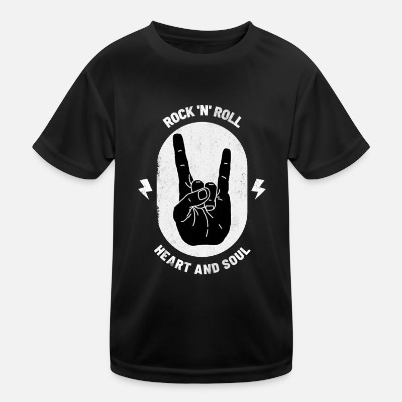 Rock 'N' Roll Devil Horns Metal Fork Rock Geschenk Kinder Funktions-T-Shirt