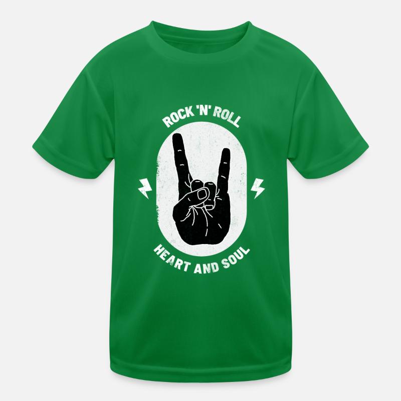 Rock 'N' Roll Devil Horns Metal Fork Rock Gift Kids Functional T-Shirt