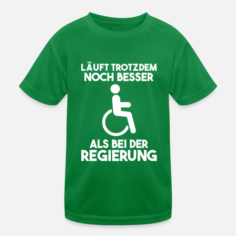 Rollstuhlfahrer Rollstuhl Regierung Geschenk Kinder Funktions-T-Shirt